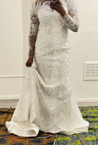 Luxury peal weeding dress - weeding,