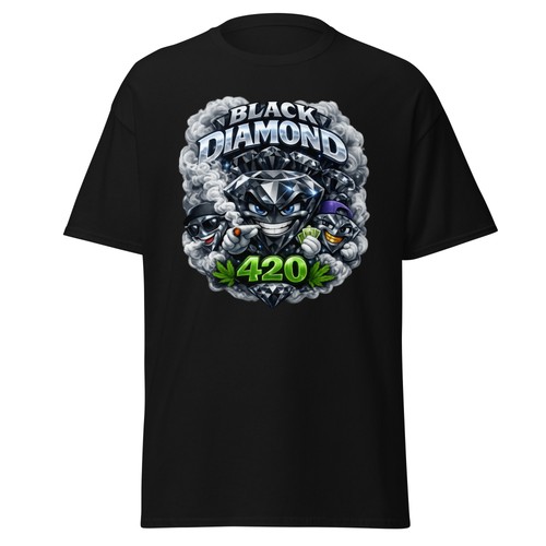 Black diamond weed shirt - diamond, t-shirt